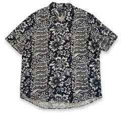 90s ポロラルフローレン Bonnard オープンカラーシャツ リネン L