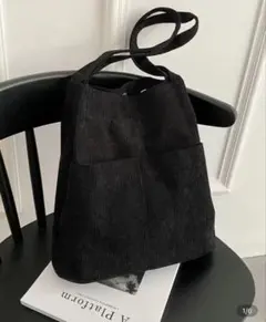 コーデュロイ　トートバッグ　マザーズバッグ