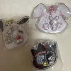 ポチャコ・ハローキティ・バッドバツマル キーホルダーセット