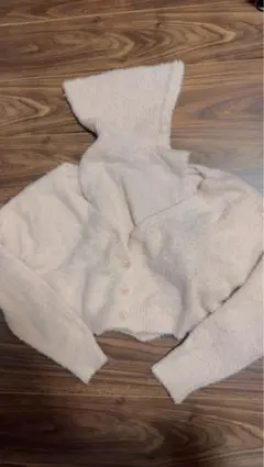 タートルネックボタン付きニット　グレイル