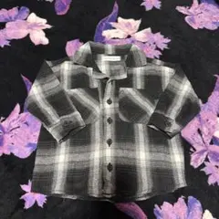 新品未使用 mamaraku チェック柄シャツ 80cm
