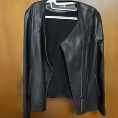 HELMUT LANG レザーライダースジャケット ブラック Sのサムネイル