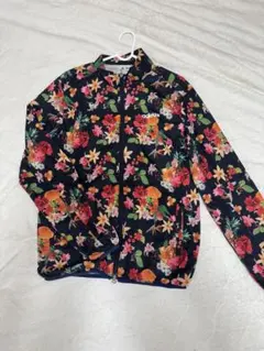 adidas ランニングウェア 花柄 ジップアップ｜サイズM 160cm