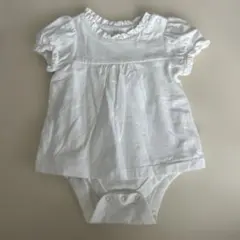 美品baby GAP ホワイトロンパース 3-6ヶ月　60センチ