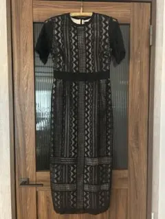 最終値下中　LAGUNAMOON LADYジオメトリックレースドレス