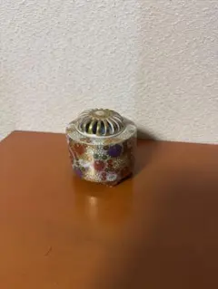 茶道具 床の間飾り 香炉 九谷焼 青粒鉄仙 洸仙作 - メルカリ