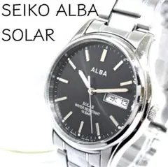稼働/美品 SEIKO ALBA SOLAR メンズ 腕時計 デイデイト 防水のサムネイル