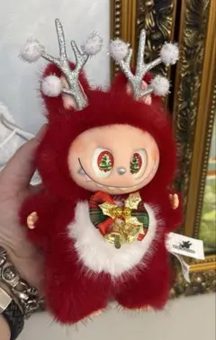 クリスマス限定・赤色トナカイZimomo（20cm） ジモモ ラブブぬいぐるみ