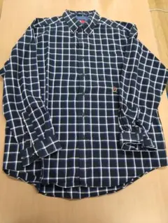 TOMMY HILFIGER チェック柄長袖シャツ XL