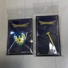 新品未使用 ドラゴンクエスト ピンズ ロトの剣 ロトの盾　フィギュア　バッジ