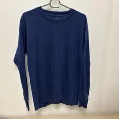 UNIQLO ユニクロ ソフトタッチクルーネックT 長袖 M ネイビー