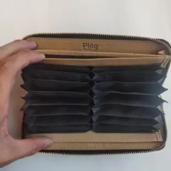 Plog プログ　牛革　長財布　ブラック　美品 レザー