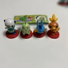 チョコエッグ　ポケモン 旅立ちの3匹　ミニフィギュア 4体セット
