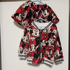 ミニーマウス プリント パーカーとスカート セット