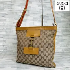 極美品　150 GUCCI グッチショルダーバッグ　GG柄　mw8のサムネイル