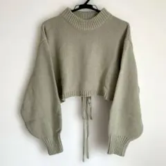 earth music&ecology クロップドハイネックセーター mint