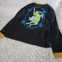 フリークスストア　ロンT オールナイト サウナ　新年整う　刺繍 ブラック 黒 綿