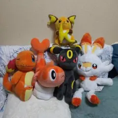 ポケットモンスター もふぐっと＆めちゃもふぐっとぬいぐるみ ５点セット