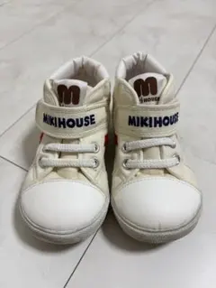 タイムセール　美品　Miki House ホワイト スニーカー