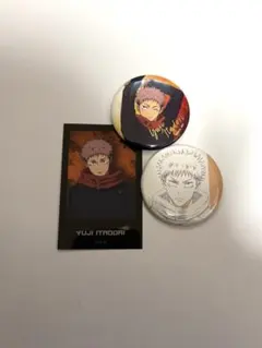 アニメーション呪術廻戦展 缶バッジ 虎杖悠仁 4点 - メルカリ
