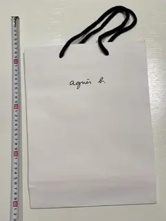 agnès b. ショップ袋 ホワイト　ギフト　ショッパー