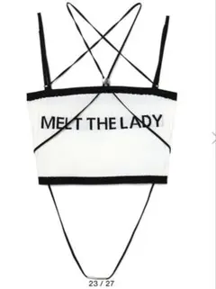 meltthelady logo cross camisole - メルカリ