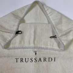 ヴィンテージ　TRUSSARDI バッグ保管袋　58×49cm アイボリーのサムネイル