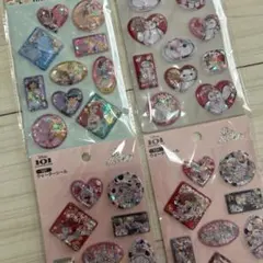 ディズニー　ウォーターシール　ステッカー　4シート　セット