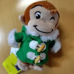 おさるのジョージ　ダッフルコートぬいぐるみ