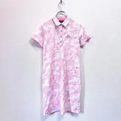 【極美品】kappa カッパ 総柄 ワンピース ポロシャツ レディース ゴルフ