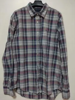 古着 TOMMY HILFIGER チェックシャツ Lサイズ 綿100％