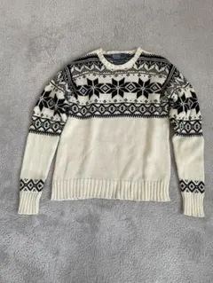 Polo by Ralph Lauren フェアアイル柄セーター S