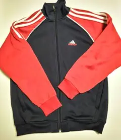 adidas ジップアップジャケット ネイビー/レッド
