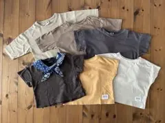 トップスまとめ売り 80 90 ペアマノン プティマイン 韓国子供服　半袖　長袖