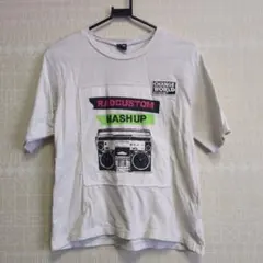 140 べべ　RAD CUSTOM カセットテーププリント Tシャツ　使用感ありのサムネイル