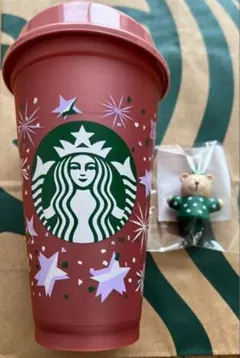 スタバ ホリデー2024 カラーチェンジングリユーザブルカップ べアリスタ