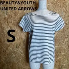 ユナイテッドアローズ プルオーバートップス ビジュー ボーダー Tシャツ