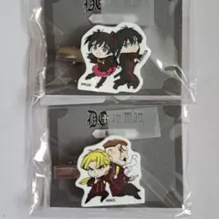 D.Gray-man　アクリルヘアクリップ リナリー＆神田 リンク&ルベリエ