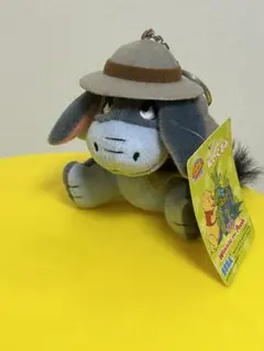 レトロ　くまのプーさん　イーヨーのマスコットキーホルダー　ぬいぐるみ