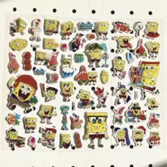 M*様 スポンジボブ♡スポボブ　ぷくぷくシール　立体シール　3枚セット