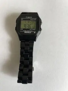 TIMEX クラシックデジタル腕時計 INDIGLO ブラック