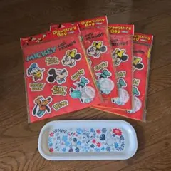 ディズニー巾着・4枚・ムーミン・トレイ・おまとめ