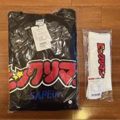 SAPEur サプール　ビックリマンスタジャン 赤M 新品ソックスセット SAPEur x Bikkuriman Varsity Jacket Head Rococo 