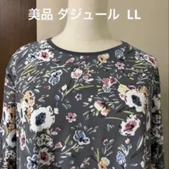 【美品】d'Azur BASIC 花柄 チュニック ワンピLL ◇ストレッチのサムネイル