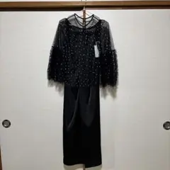 新品同様】 ダイアグラム 刺繍ワイドサロペット 結婚式 ドレス S