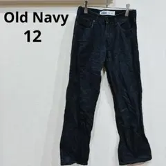 1点もの✨️Old Navy 【12】ストレートデニムパンツ 黒 おしゃれ