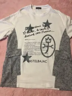CASTELBAJAC Tシャツ 46 ホワイト 星柄切替のサムネイル