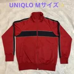 ⭐️UNIQLO ユニクロ　レッド ジャージ M ジップアップ⭐️