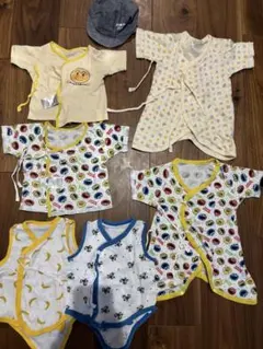 新生児　ベビー短肌着　コンビ肌着　50〜60㎝　男の子仕様