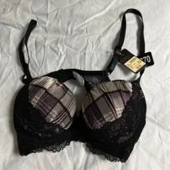 Sanei ブラジャー B70 チェック柄 ブラックのサムネイル